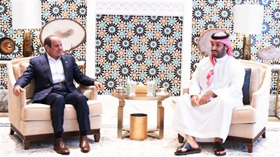 السيسى وبن سلمان يتفقان على تعزيز الاستثمارات المشتركة بين مصر والسعودية