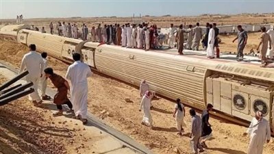 هيئة سكك حديد مصر توضح تفاصيل حادث إنقلاب قطار مطروح
