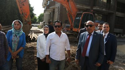 وزير الكهرباء يتفقد مشروع خط التغذية الثالث لمحطة محولات جزيرة الدهب