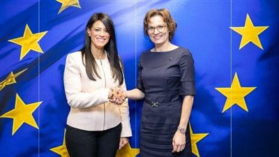 «المشاط» تبحث مع المفوضية الأوروبية جهود تنفيذ آلية تعديل حدود الكربون CBAM