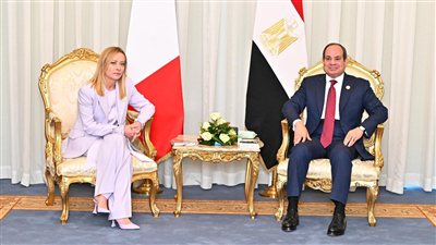 الرئيس السيسي يبحث تعزيز العلاقات الثنائية مع إيطاليا في مختلف المجالات