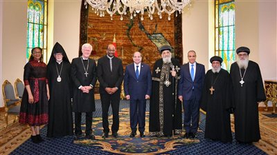 الرئيس السيسى يستقبل وفد مجلس الكنائس العالمي