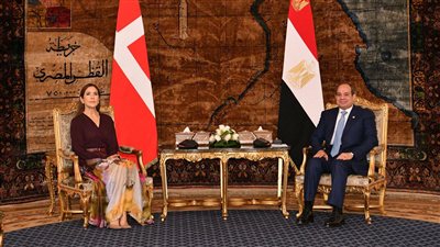 السيسي يبحث سبل تعزيز العلاقات الثنائية بين مصر والدنمارك