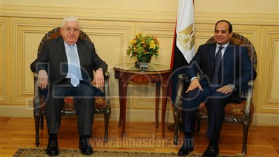 الرئيس العراقى يستعرض مع السيسى عمليات الجيش العراقي ضد داعش