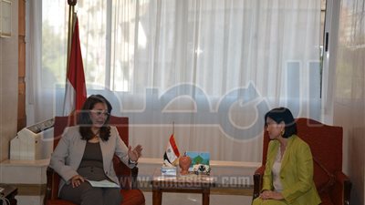 غادة والى تستقبل المدير الجديد لهيئة الأمم المتحدة للمرأة 