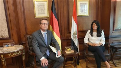 المشاط تبحث مع السفير الألماني مجالات التعاون الإنمائي المشترك