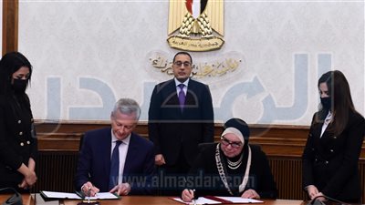 رئيس الوزراء يشهد مراسم التوقيع على إعلان نوايا مشترك لتعزيز التعاون بين مصر وفرنسا