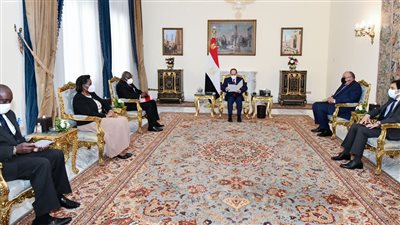 الرئيس عبد الفتاح السيسى يستقبل وزير خارجية جمهورية أنجولا