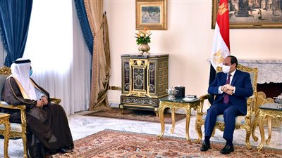 السيسى يبحث مع وزير خارجية البحرين  تعزيز العلاقات الثنائية
