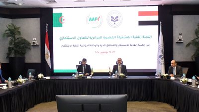 مصر والجزائر تعقدان اجتماع لتعزيز التعاون الاستثماري والتجارى المشترك