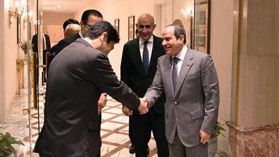 الرئيس السيسي يبحث سبل التعاون مع اليابان في تطوير المناهج التعليمية