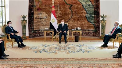 السيسي يبحث سبل تعزيز التعاون المشترك مع كوريا الجنوبية