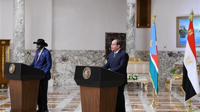 السيسي: إرادة سياسية مشتركة لتعزيز العلاقات بين مصر وجنوب السودان