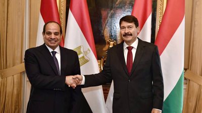 السيسي يبحث مع نظيره المجرى عدداً من القضايا ذات الاهتمام المشترك