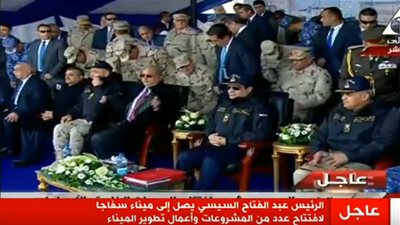 بث مباشر.. السيسي يفتتح  مينائي سفاجا وأرقين