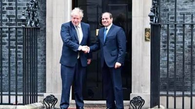 السيسي يبحث مع جونسون مستجدات القضايا الإقليمية ذات الاهتمام المشترك