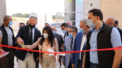 وزيرة التعاون الدولى تفتتح توسعات محطة معالجة مياه الصرف الصحى بالأقصر