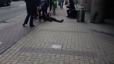 سماع صراخ باللغة العربية قبل وقوع انفجاري مطار بروكسل