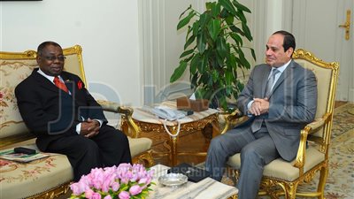 السيسي يؤكد لوفد غانى دعم مصر المستمر لجهود تطوير مفوضية الاتحاد الافريقي