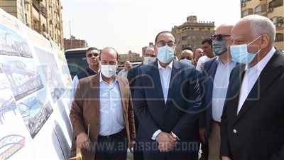 رئيس الوزراء يتفقد أعمال تنفيذ محور الفريق كمال عامر بمحافظة الجيزة