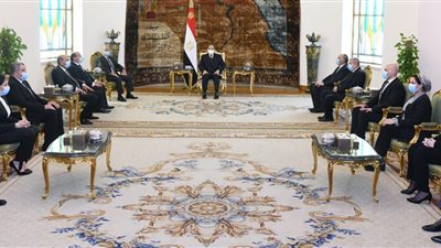 السيسى يجتمع مع ممثلى شباب القضاة المتميزين