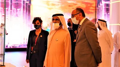حاكم دبي يزور جناح مصر بإكسبو 2020