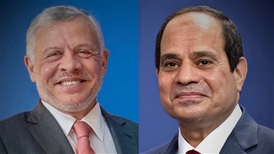 الرئيس عبد الفتاح السيسى يتلقى إتصالًا هاتفيًا من ملك الأردن