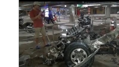 بالفيديو..سقوط جرحى بسبب انفجار عبوة ناسفة في 