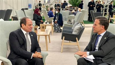 السيسى يبحث مع رئيس وزراء هولندا توطين الاستثمارات