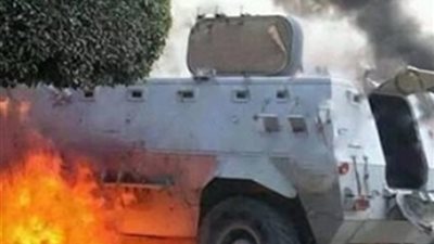 بالفيديو ..إصابة مجند في انفجار عبوة ناسفة بمدرعة جنوب الشيخ زويد