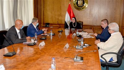 وزيرة الصناعة تجتمع مع منتجي الأدوات الصحية لتنفيذ خطة ترشيد المياه