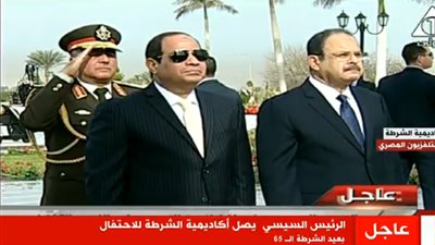 بث مباشر.. السيسي يشهد مراسم الاحتفال بعيد الشرطة