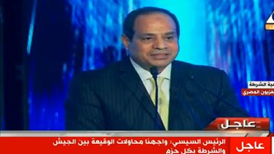 السيسي: ضبط 1000 طن متفجرات قيمتها 400 مليون دولار