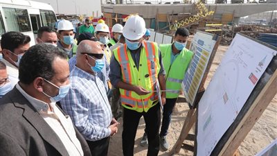 وزير النقل يتفقد أعمال التطوير والصيانة الشاملة للطريق الدائرى 