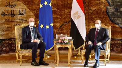 السيسى يبحث مع رئيس المجلس الأوروبى سبل الارتقاء بالعلاقات الثنائية