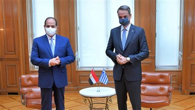 السيسى يبحث مع رئيس الوزراء اليونانى سبل تعزيز العلاقات الثنائية