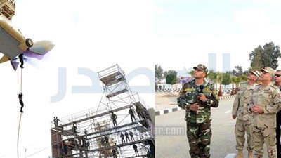 رئيس الأركان يتابع مراحل الإعداد والتدريب القتالي لقوات المظلات (صور)