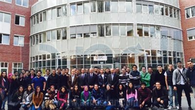 السفير المصرى في برلين يستقبل طلبة الجامعة الألمانية