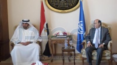 سلطان الجابر : الإنتهاء من تجريف 140 مليون متر مكعب من الرمال المشبعة بقناة السويس