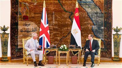 السيسي يستقبل ولي عهد بريطانيا وزوجته بقصر الاتحادية