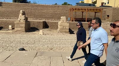 العنانى يتابع اللمسات النهائية للاحتفال العالمي «الأقصر.. طريق الكباش»