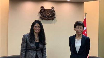 المشاط تبحث فرص التعاون المستقبلية بين مصر وسنغافورة