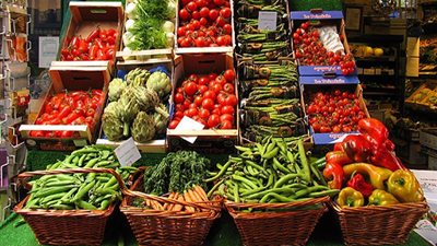 سوق العبور: زيادة 20% بالمعروض من الخضروات والفاكهة