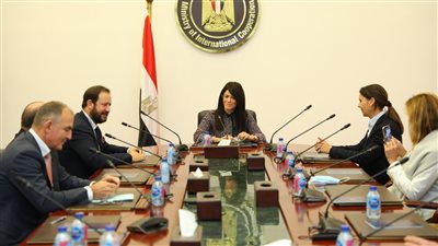 «المشاط» تطلع وفدا من المستثمرين السويسريين على تجربة مصر الإنمائية