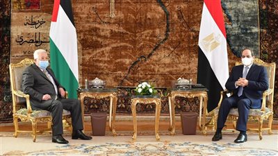 السيسى يبحث مع «أبو مازن» مستجدات القضية الفلسطينية