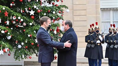 السيسى يبحث مع نظيره الفرنسى سبل تعزيز التعاون الثنائى