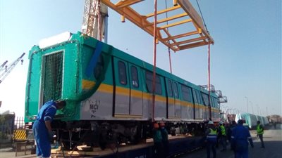 «الوزير» يعلن وصول خامس قطار مترو أنفاق مكيف للخط الثالث للمترو