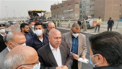 وزير النقل يتابع أعمال تنفيذ مشروع التطوير الشامل للطريق الدائري