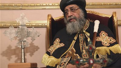 البابا تواضروس يستقبل الرئيس التوجولي في الكاتدرائية المرقسية بالعباسية