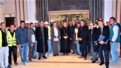 «جامع» تتفقد مقر الوزارة بالحي الحكومي بالعاصمة الإدارية الجديدة